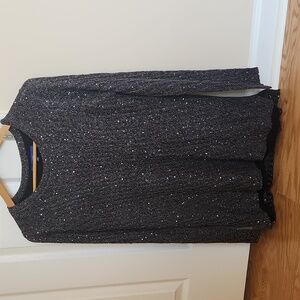 APT. 9 Beautiful sequin sweater oversized Gray long sleeves large